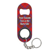 Porte-clé Décapsuleur Clan Leslie Red Tartan (Dos)