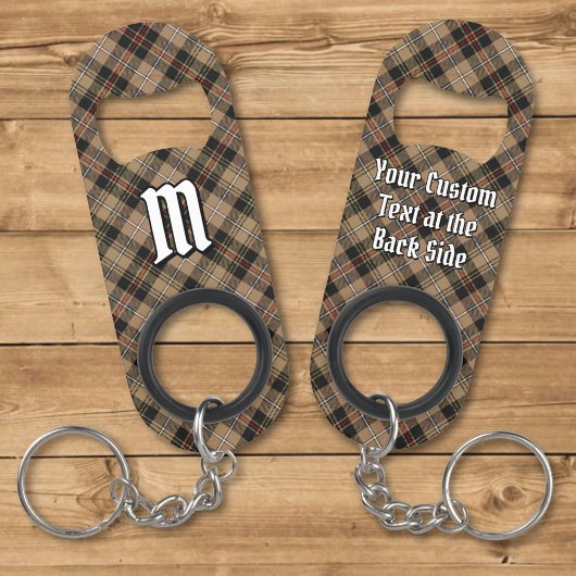 Porte-clé Décapsuleur Clan MacKenzie Chasse Brown Tartan
