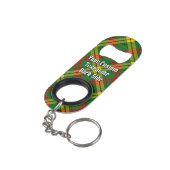Porte-clé Décapsuleur Clan MacMillan Tartan (angle arrière)