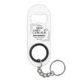 Porte-clé Décapsuleur Clavier de l'instruction du logo (Dos)