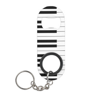 Porte-clé Décapsuleur Clavier de piano noir et blanc simple et élégant