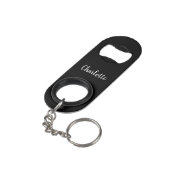 Porte-clé Décapsuleur Clavier de piano noir et blanc simple et élégant (angle arrière)