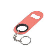 Porte-clé Décapsuleur Code hexadécimal de corail FF6F61 (angle arrière)