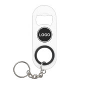 Porte-clé Décapsuleur Code QR de l'entreprise Logo Moderne (Devant)