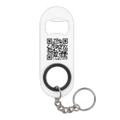 Porte-clé Décapsuleur Code QR de l'entreprise Logo Moderne (Dos)