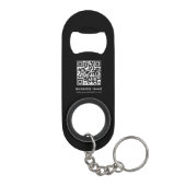Porte-clé Décapsuleur Code QR Logo d'entreprise Adresse URL du Modèle pe (Dos)
