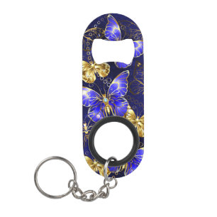 Porte-clé Décapsuleur Composition avec papillons Sapphire