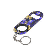 Porte-clé Décapsuleur Composition avec papillons Sapphire (angle arrière)