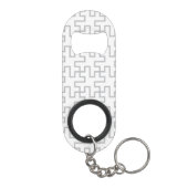 Porte-clé Décapsuleur Conception abstraite géométrique de plancher (Dos)