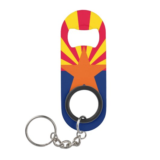Porte-clé Décapsuleur Conception de drapeau d'état de l'Arizona (Devant)