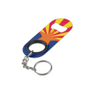 Porte-clé Décapsuleur Conception de drapeau d'état de l'Arizona (angle arrière)