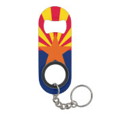 Porte-clé Décapsuleur Conception de drapeau d'état de l'Arizona (Dos)