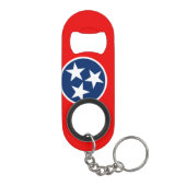 Porte-clé Décapsuleur Conception de drapeau d'état du Tennessee (Dos)