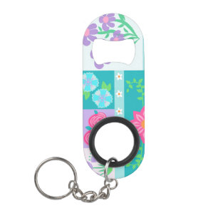 Porte-clé Décapsuleur Conception de fleurs vibrantes en fleurs