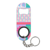 Porte-clé Décapsuleur Conception de fleurs vibrantes en fleurs (Dos)
