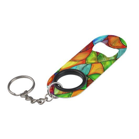 Porte-clé Décapsuleur Conception de verre tendu (Devant Angle)