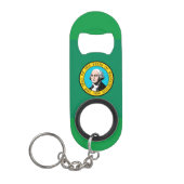 Porte-clé Décapsuleur Conception du drapeau de l'État de Washington (Devant)