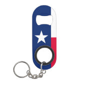 Porte-clé Décapsuleur Conception du drapeau de l'État du Texas (Devant)