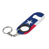 Porte-clé Décapsuleur Conception du drapeau de l'État du Texas (Devant Angle)
