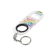 Porte-clé Décapsuleur Continuez à avancer Porte - clé d'ouverture de min (angle arrière)