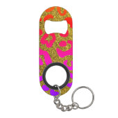 Porte-clé Décapsuleur Cool Rose or violet (Dos)