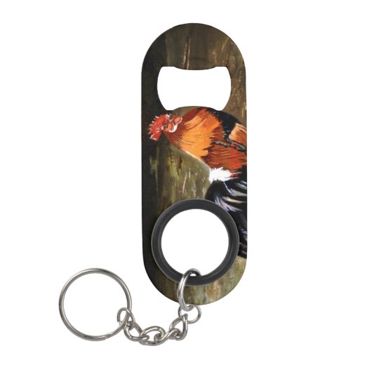 Porte-clé Décapsuleur Coq/Gaulois/Rooster (Devant)