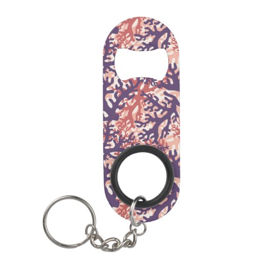 Porte-clé Décapsuleur Corail Overlap Purple Red Peach (Devant)