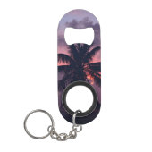 Porte-clé Décapsuleur Coucher du soleil tropical brillant (Devant)