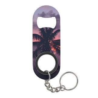 Porte-clé Décapsuleur Coucher du soleil tropical brillant