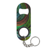 Porte-clé Décapsuleur Couleur Gloire Moderne Art Abstrait Motif Élégant (Dos)