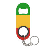 Porte-clé Décapsuleur COULEURS RASTAFARI + vos idées (Dos)
