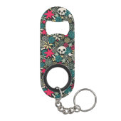 Porte-clé Décapsuleur Crâne en fleurs (Dos)