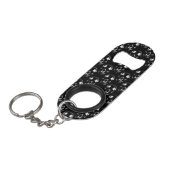 Porte-clé Décapsuleur Crânes noirs tombés (Devant Angle)