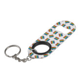 Porte-clé Décapsuleur Crayons de couleur arc-en-ciel (Devant Angle)