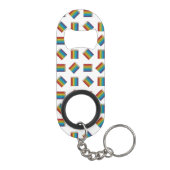 Porte-clé Décapsuleur Crayons de couleur arc-en-ciel (Dos)