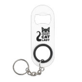 Porte-clé Décapsuleur Crazy Cat Lady Bottle Ouverteur (Devant)
