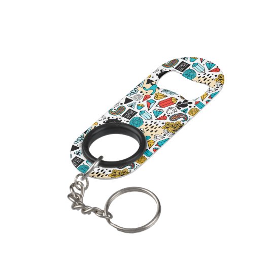 Porte-clé Décapsuleur Crazy head (angle arrière)