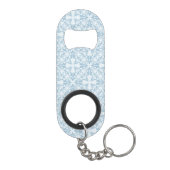 Porte-clé Décapsuleur Damassé bleu-clair (Dos)