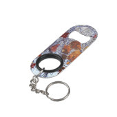 Porte-clé Décapsuleur Décor Camouflage d'hiver de neige (angle arrière)