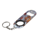 Porte-clé Décapsuleur Décor Camouflage d'hiver de neige (Devant Angle)