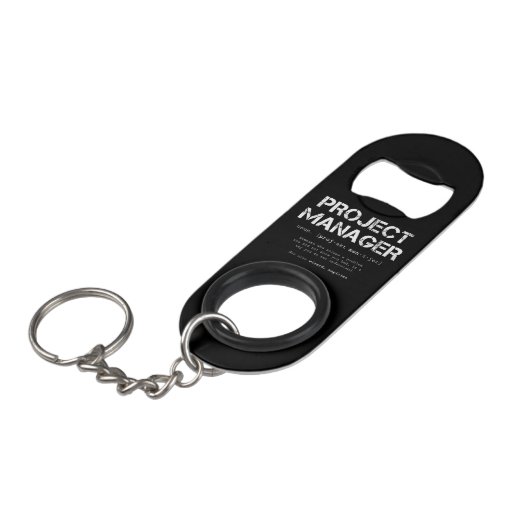 Porte-clé Décapsuleur Définition de dictionnaire du gestionnaire de proj (Devant Angle)