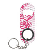 Porte-clé Décapsuleur Dentelle rouge (Devant)