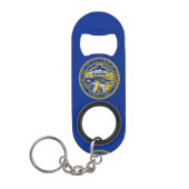 Porte-clé Décapsuleur Design du drapeau de l'État du Nebraska (Devant)