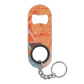 Porte-clé Décapsuleur Design triangle moderne - géométrie artistique (Dos)