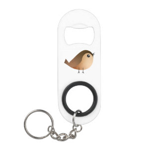 Porte-clé Décapsuleur Dessin d'Oiseau de Bruant