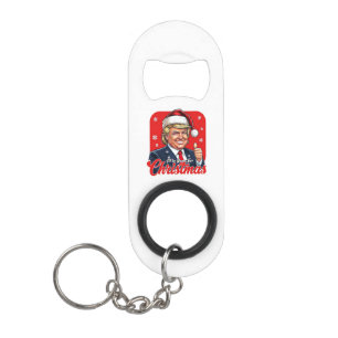 Porte-clé Décapsuleur Donald Trump Christmas Santa Claus Art