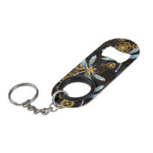 Porte-clé Décapsuleur Dragonflies de Steampunk sur arrière - plan rayé b (Devant Angle)