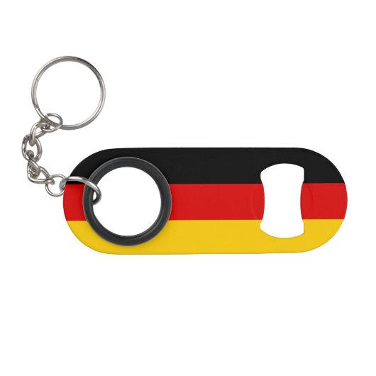 Porte-clé Décapsuleur Drapeau allemand (Devant (Horizontal))
