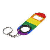 Porte-clé Décapsuleur Drapeau arc-en-ciel (Devant Angle)