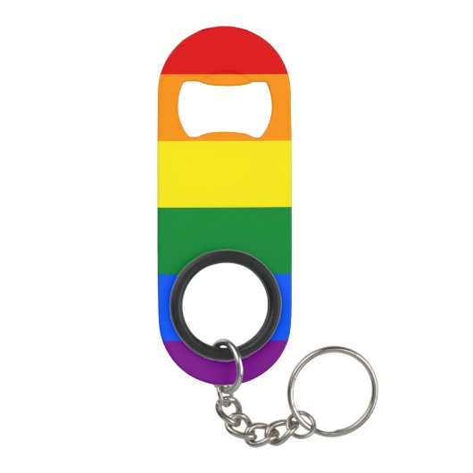 Porte-clé Décapsuleur Drapeau arc-en-ciel (Dos)